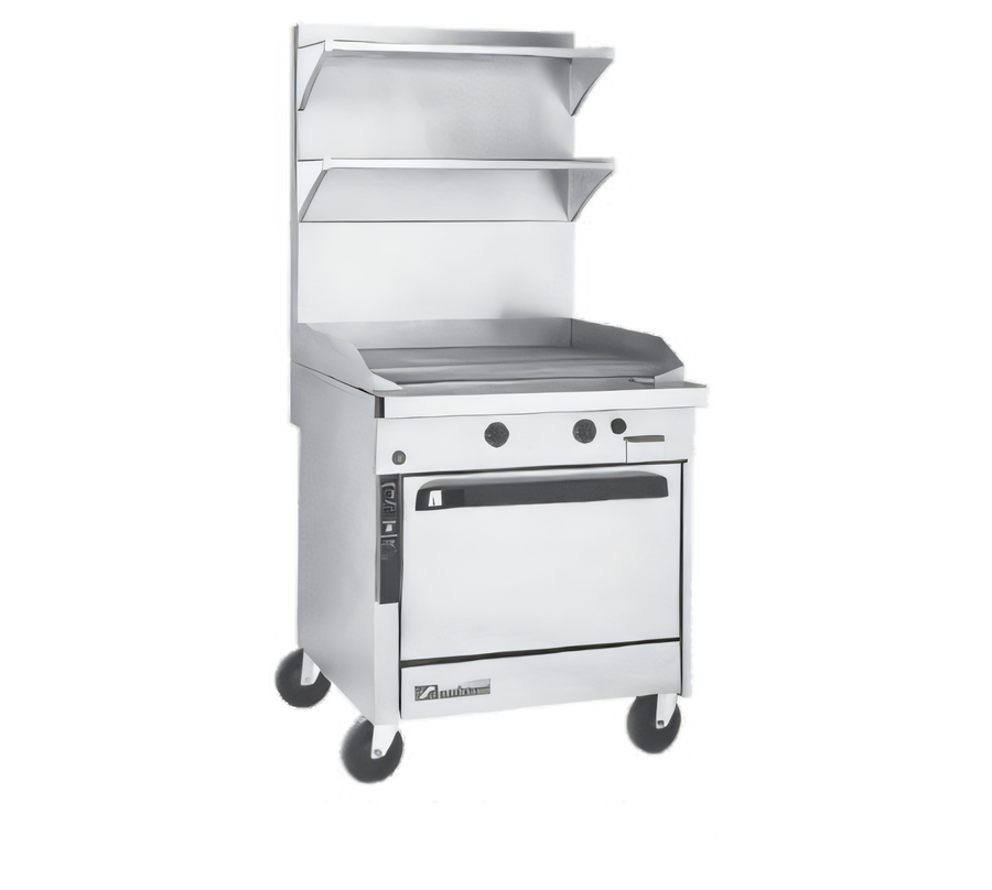 Product image #1 for Southbend Platinum 36-Inch Heavy Duty Gas Sectional Range with Full-Width Thermostatic Griddle and Convection Oven