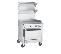 Southbend Platinum 36-Inch Heavy Duty Gas Sectional Range with Full-Width Thermostatic Griddle and Convection Oven