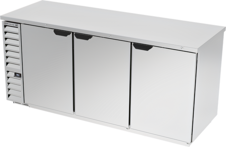 Product image #1 for Beverage-Air 78-Inch Three-Section Food-Rated Back Bar Refrigerator with Solid Doors
