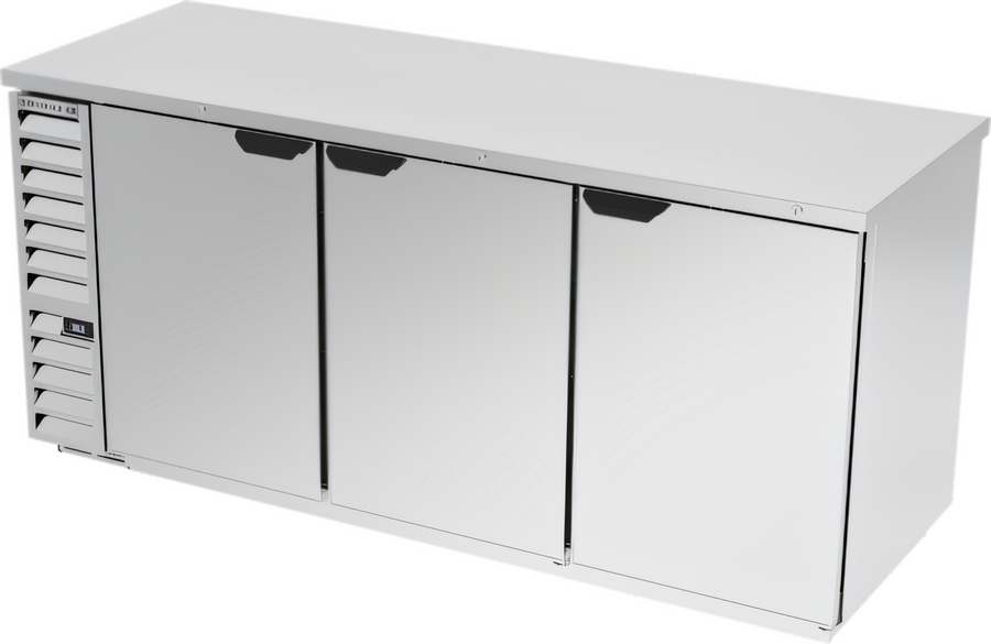 Product image #1 for Beverage-Air 78-Inch Three-Section Food-Rated Back Bar Refrigerator with Solid Doors