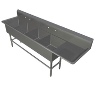John Boos Pro-Bowl 4-Compartment Sink with 24
