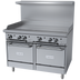 Thumbnail image #1 for Garland G Starfire Pro 48-Inch Gas Restaurant Range with 48-Inch Griddle and Two Space-Saver Ovens