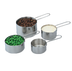 Thumbnail image #1 for Vollrath 4-Piece Stainless Steel Measuring Cup Set