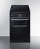Thumbnail image #1 for Summit Commercial 24-Inch Freestanding Induction Smooth-Top Range with Standard Oven, 4-Burner Cooktop, 2.92 Cu. Ft., Jet Black