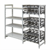 Thumbnail image #1 for Cambro Camshelving Premium Ultimate #10 Can Rack Stationary Add-On Unit, 24W x 36L x 72H, Speckled Gray