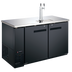 Thumbnail image #1 for U-STAR 59-Inch Commercial Back Bar Beer Dispenser with Double-Tap Tower, 2 Doors, and 2 Half-Barrel Keg Capacity