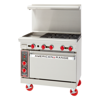 American Range ARGF-12G-4B-SB Gas Ranges