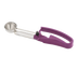 Thumbnail image #1 for Vollrath #40 0.72 oz Extended-Length Stainless Steel Disher with Orchid Squeeze Handle