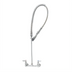 Thumbnail image #1 for T&S Brass EasyInstall 8-Inch Wall-Mount Pre-Rinse Mixing Faucet Unit with 44-Inch Hose and 0.65 GPM Spray Valve