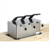 Thumbnail image #1 for Nemco Triple Drop-In Stainless Steel Condiment Dispenser for 1.5-Gallon Pouches