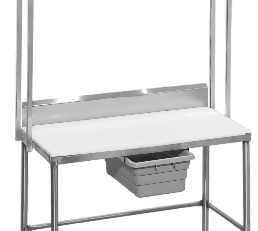 Product image #1 for Channel Manufacturing 48-Inch Stainless Steel Backsplash for Work Tables
