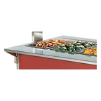 Thumbnail image #1 for Vollrath 4-Series Signature Server® 3751450-2 ADA Plate Rest with Lift-Off Bracket for Stainless Steel Countertops, 74 x 7 Inch