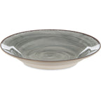 Thumbnail image #1 for CFS Brands Mingle™ 5400318 Melamine Soup Bowl, 18.5 oz, 9" Round, Smoke Gray, Swirl Design, Rimmed Case of 6