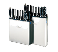 Edlund 12-Slot Stainless Steel Knife Rack with 14-Inch Skirt and Pop-Out Inserts