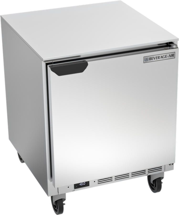 Product image #1 for Beverage-Air UCF27AHC 27-Inch Wide Single-Section Undercounter Freezer with Solid Door, 5.87 Cu. Ft., Rear-Mounted Self-Contained Refrigeration