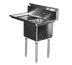 Thumbnail image #1 for Serv-Ware 18-Gauge 304 Stainless Steel 1-Bowl Sink with Left 18-Inch Drainboard