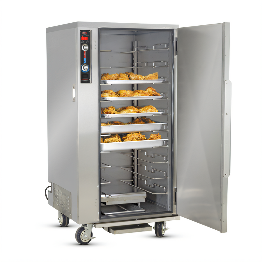 Product image #1 for FWE MTU-10 Mobile Moisture-Temp Heated Holding Cabinet, 10 Pair Universal Tray Slides, Stainless Steel