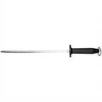 Thumbnail image #1 for Mercer Culinary M14512 12-Inch Traditional German Steel Honing Steel with Black Polypropylene Handle Case of 6