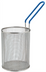 Thumbnail image #1 for Winco Small Round Pasta Boil Basket, 5-1/4 Inch Diameter x 7 Inch High, Stainless Steel Mesh