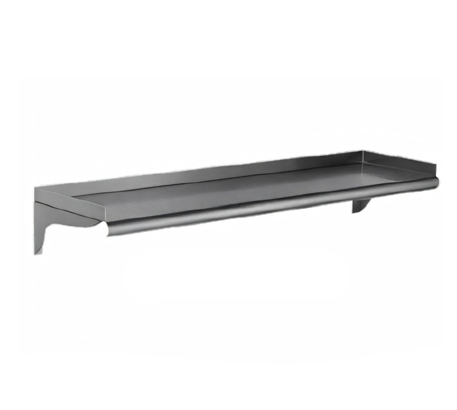Product image #1 for Eagle Group 84 Inch Wall-Mounted Stainless Steel Shelf, 10 Inch Deep, 14 Gauge 304