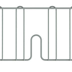 Thumbnail image #1 for Olympic JDD24G Shelf Divider, 8"H x 24"W, Gray Epoxy-Coated