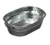 Thumbnail image #1 for American Metalcraft 32 oz. Oval Galvanized Tin Cooling Tub with Side Handles