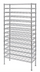 Thumbnail image #1 for Quantum Chrome-Plated Wire Wine Cradle Shelving Unit, 126-Bottle Capacity, 36W x 14D x 74H