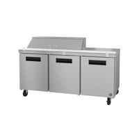 Hoshizaki Steelheart SR72B-12 72-Inch Three-Section Sandwich Top Refrigerated Prep Table