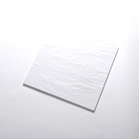 14-1/2 Inch Square Faux Slate Melamine Serving Platter, White