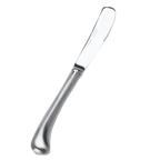 Thumbnail image #1 for Vollrath Queen Anne 48131 Stainless Steel Dinner Knife, Wide Serrated Blade, 9" Overall, Satin Finish Handle