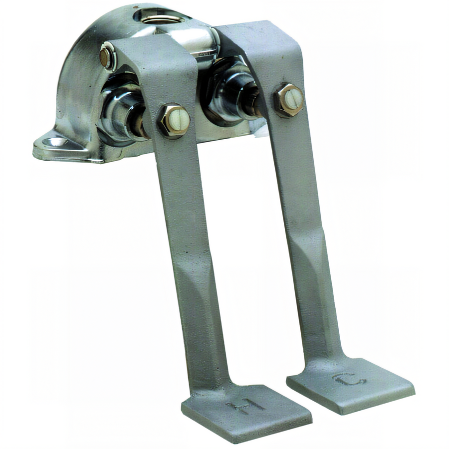Product image #1 for T&S Brass Double Floor-Mount Hot & Cold Pedal Valve, 1/2" NPT