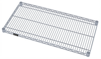 Quantum 72-Inch W x 36-Inch D Gray Epoxy Antimicrobial Wire Shelf