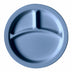 Thumbnail image #1 for Cambro Camwear 9-Inch 3-Compartment Polycarbonate Plate, Slate Blue