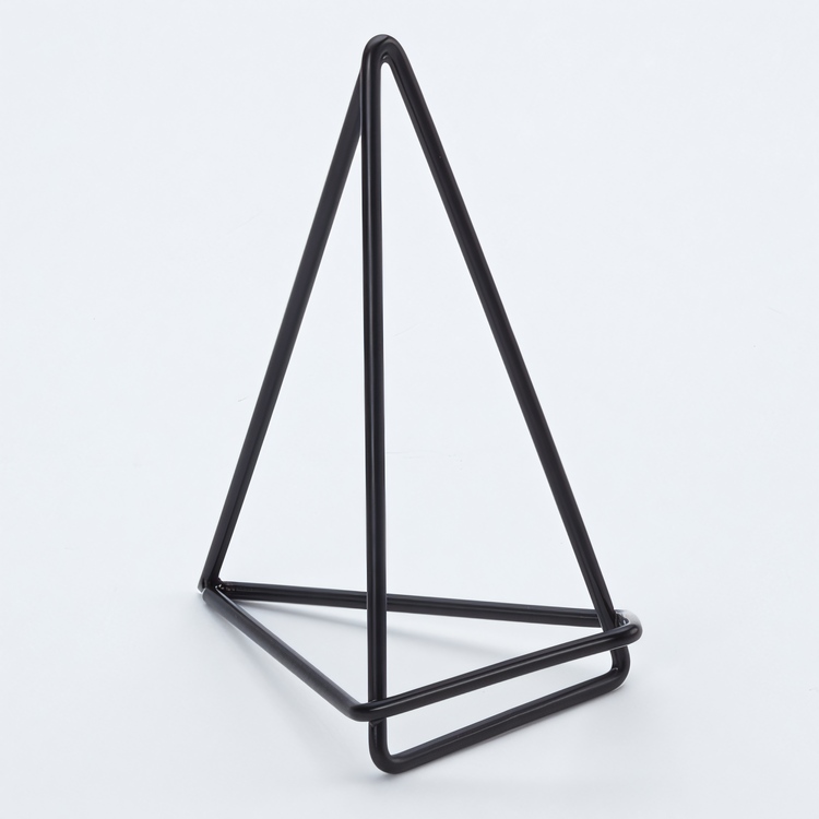 Product image #1 for American Metalcraft 4-Inch Geometric Metal Menu Card Holder, Black