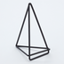 Thumbnail image #1 for American Metalcraft 4-Inch Geometric Metal Menu Card Holder, Black