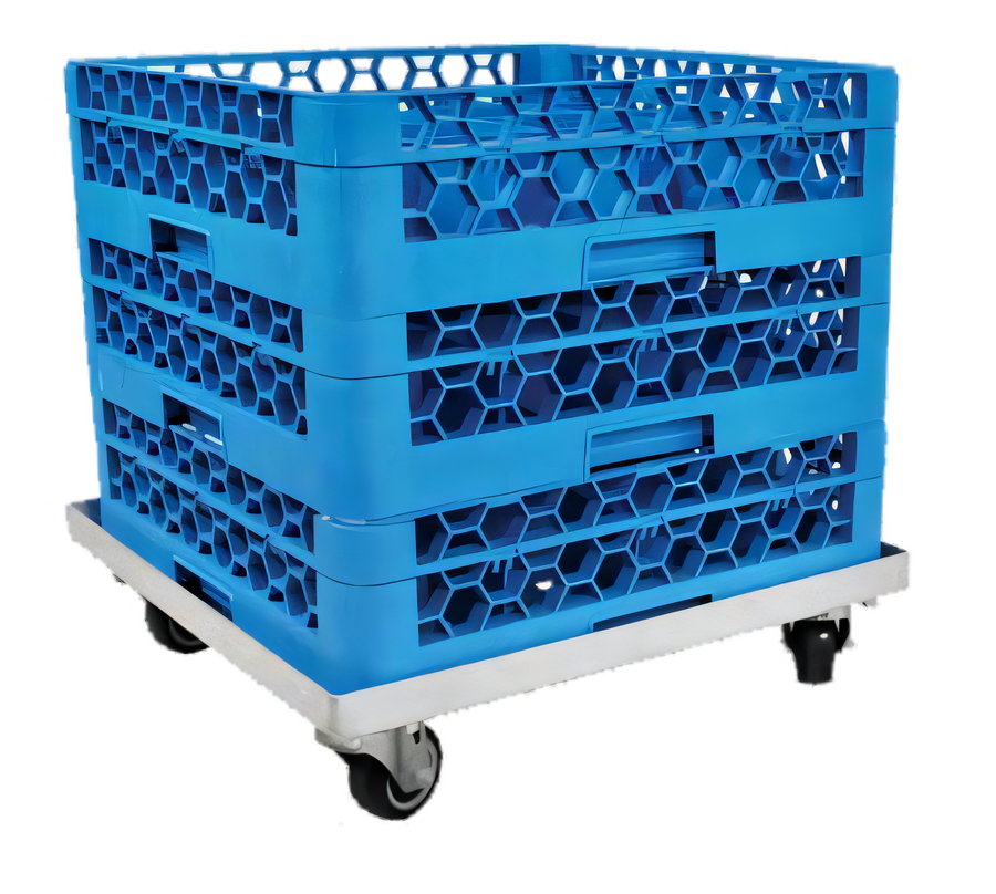 Product image #1 for John Boos Aluminum Open-Frame Single-Stack Glass Rack Dolly for 20 x 20 Inch Racks