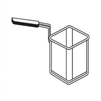 Axis 1/6 Size Rectangular Pasta Basket for AX-GPC-1 and AX-GPC-2