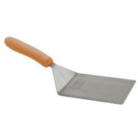 Winco Extra Heavy 5 x 6-Inch Offset Turner with Cutting Edge and Nylon Handle