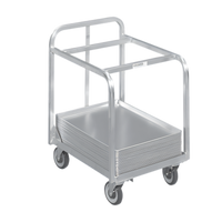 Channel Manufacturing BPT-2TP Aluminum Bun Pan / Dough Box Dolly, 100-Pan Capacity, 5-Inch Swivel Casters