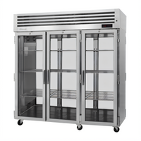 Turbo Air PRO Series Pass-Thru Three-Section Heated Holding Cabinet with 6 Glass Doors, 78.1 Cu. Ft.