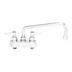 Thumbnail image #1 for T&S Brass B-1112-M Deck-Mounted Workboard Faucet with 10-Inch Swing Nozzle, 4-Inch Centers
