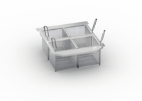 RATIONAL Portion Basket Kit with 4 1/6 GN Frying Baskets and Frame