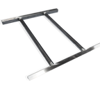 Thumbnail image #1 for Steel Works Stainless SWPSB-2020 Stainless Steel Rack Slide, 19-1/2" x 21-1/2" x 1"H, Fits 20" x 20" Pre-Rinse Bowl