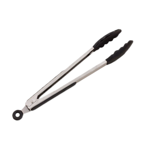 Product image #1 for Crestware 12-Inch Black Silicone Food Tongs