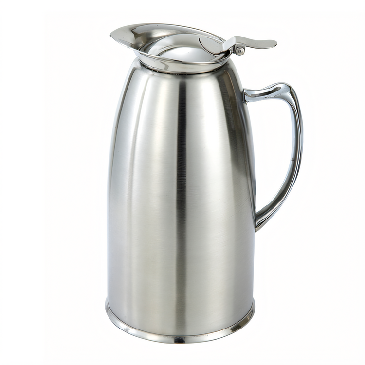 Product image #1 for Winco 20 Oz Double-Wall Insulated Stainless Steel-Lined Beverage Server with Lever Top, Satin Finish