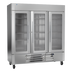 Thumbnail image #1 for Victory UltraSpec Three-Section Reach-In Glass Door Merchandiser Freezer, 69.03 Cu. Ft., Self-Contained, Bottom-Mounted Refrigeration