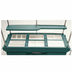 Thumbnail image #1 for Cambro CamKiosk 6-Pan Well Grab-and-Go Food Cart, No Roof, Granite Green
