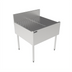 Thumbnail image #1 for Top Shelf TSCE Series 30-Inch Freestanding Underbar Drainboard with Backsplash and Glass Rack Inserts