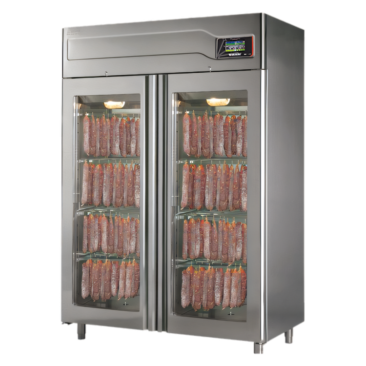 Product image #1 for Stagionello Evo Free-Standing 200 kg Meat Curing Cabinet with ClimaTouch and Fumotic