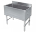 Thumbnail image #1 for Klinger's Trading 30-Inch Stainless Steel Underbar Ice Chest, 100 lb Ice Capacity